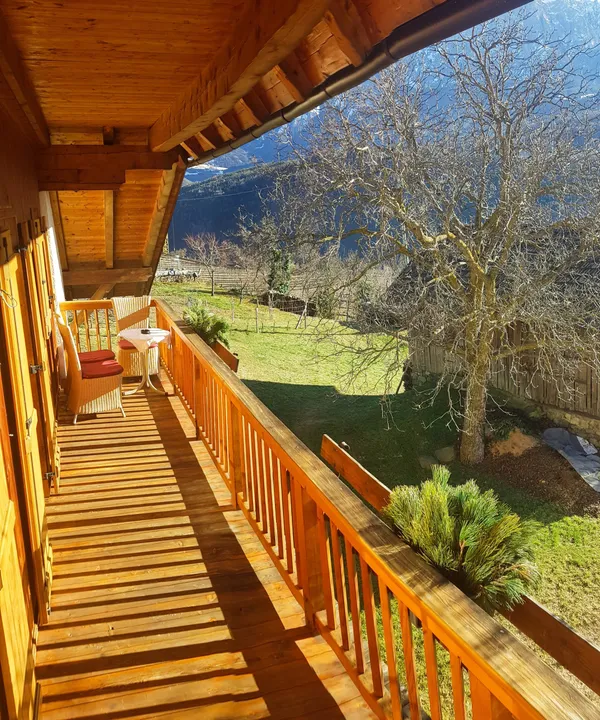 Balkon im Februar 2